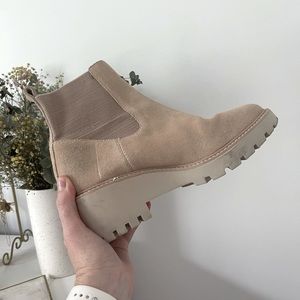 Dolce Vita Tan Suede Booties